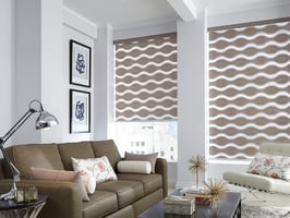 Textured layered window coverings from Hunter Douglas